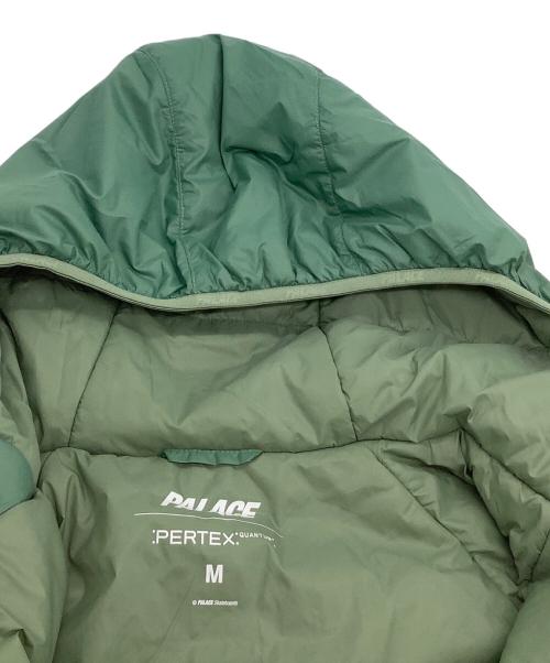 PALACE（パレス）PALACE (パレス) 中綿ジャケット　PERTEX QUANTUM PATCH JACKET グリーン×ブラック サイズ:Mの古着・服飾アイテム