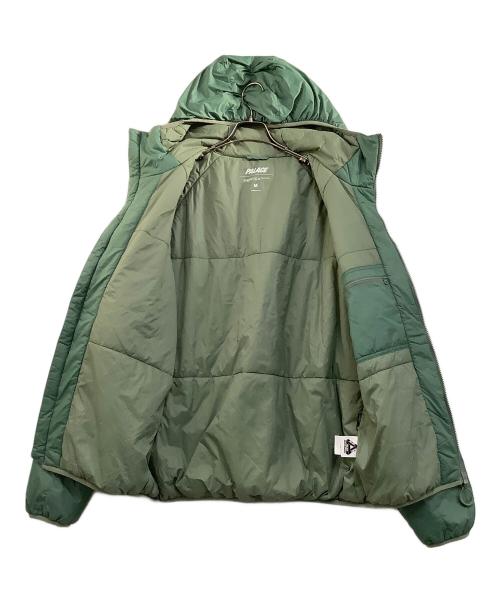 PALACE（パレス）PALACE (パレス) 中綿ジャケット　PERTEX QUANTUM PATCH JACKET グリーン×ブラック サイズ:Mの古着・服飾アイテム