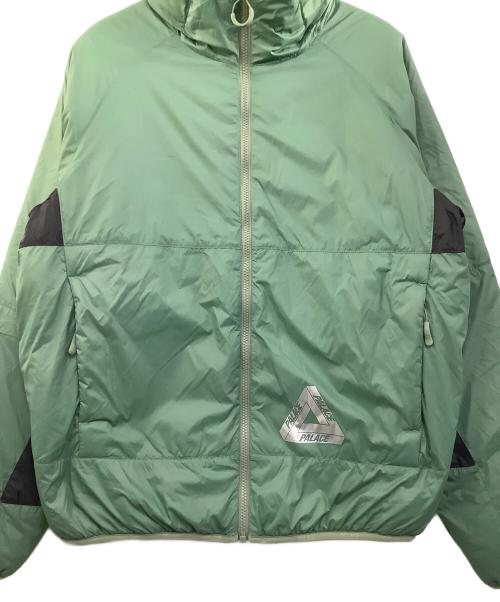 PALACE（パレス）PALACE (パレス) 中綿ジャケット　PERTEX QUANTUM PATCH JACKET グリーン×ブラック サイズ:Mの古着・服飾アイテム