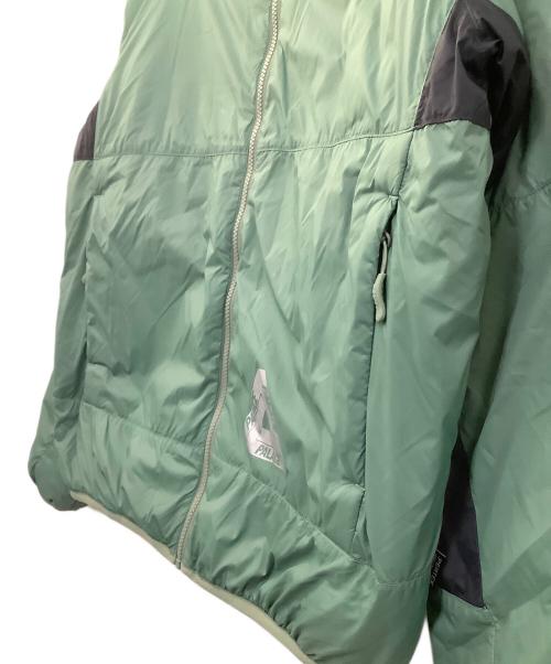 PALACE（パレス）PALACE (パレス) 中綿ジャケット　PERTEX QUANTUM PATCH JACKET グリーン×ブラック サイズ:Mの古着・服飾アイテム