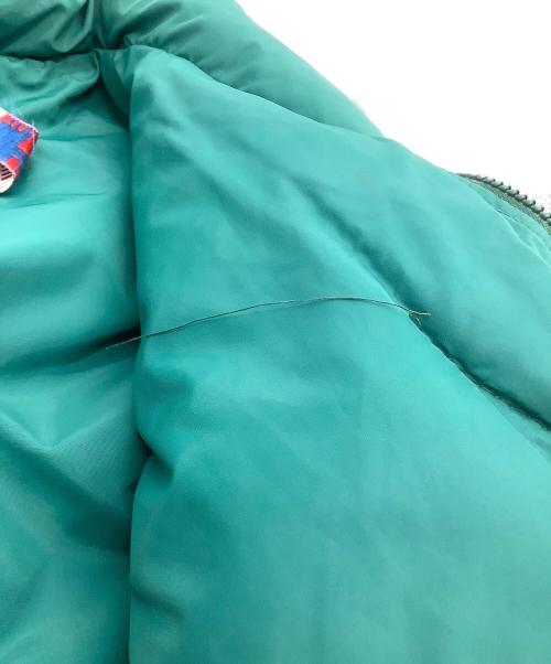 Schott（ショット）Schott (ショット) ダウンジャケット グリーン×ブラウン サイズ:40の古着・服飾アイテム