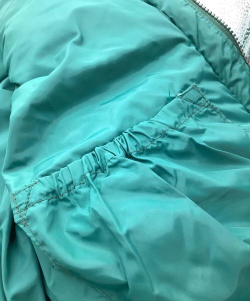 Schott（ショット）Schott (ショット) ダウンジャケット グリーン×ブラウン サイズ:40の古着・服飾アイテム