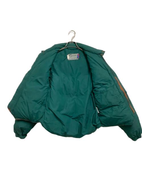 Schott（ショット）Schott (ショット) ダウンジャケット グリーン×ブラウン サイズ:40の古着・服飾アイテム