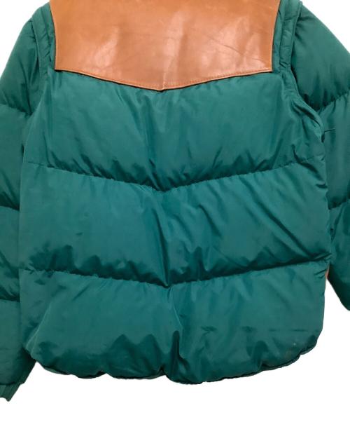 Schott（ショット）Schott (ショット) ダウンジャケット グリーン×ブラウン サイズ:40の古着・服飾アイテム