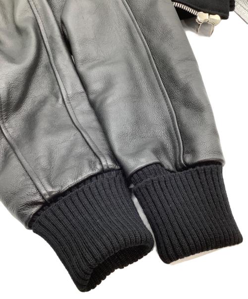 skookum（スクーカム）skookum (スクーカム) スタジャン　LETTERMAN ブラック サイズ:34の古着・服飾アイテム