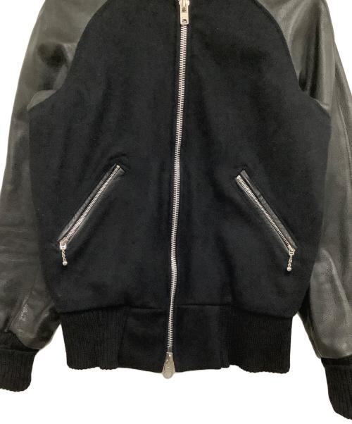 skookum（スクーカム）skookum (スクーカム) スタジャン　LETTERMAN ブラック サイズ:34の古着・服飾アイテム