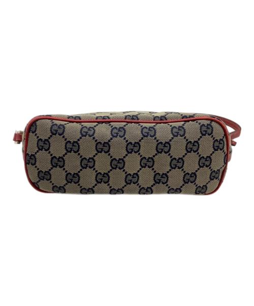 GUCCI（グッチ）GUCCI (グッチ) アクセサリーポーチ　	GGキャンバス ベージュ×ネイビーの古着・服飾アイテム