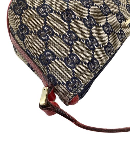 GUCCI（グッチ）GUCCI (グッチ) アクセサリーポーチ　	GGキャンバス ベージュ×ネイビーの古着・服飾アイテム