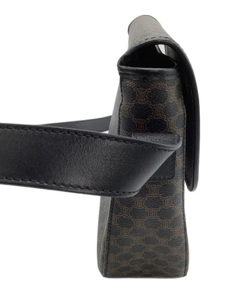 CELINE（セリーヌ）CELINE (セリーヌ) ショルダーバッグ　マカダム ブラック×ブラウンの古着・服飾アイテム