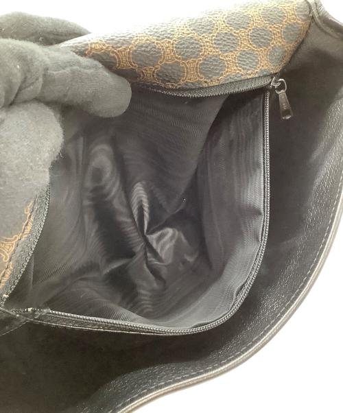 CELINE（セリーヌ）CELINE (セリーヌ) ショルダーバッグ　マカダム ブラック×ブラウンの古着・服飾アイテム