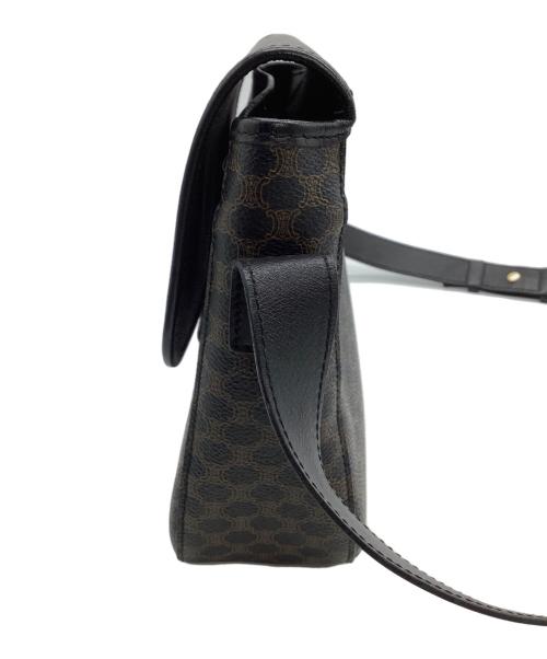 CELINE（セリーヌ）CELINE (セリーヌ) ショルダーバッグ　マカダム ブラック×ブラウンの古着・服飾アイテム