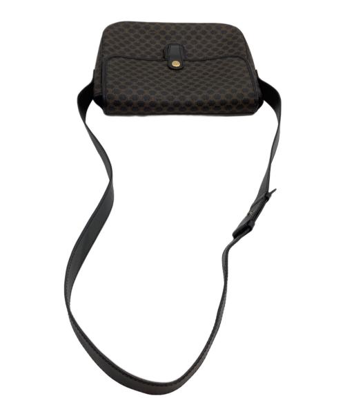 CELINE（セリーヌ）CELINE (セリーヌ) ショルダーバッグ　マカダム ブラック×ブラウンの古着・服飾アイテム