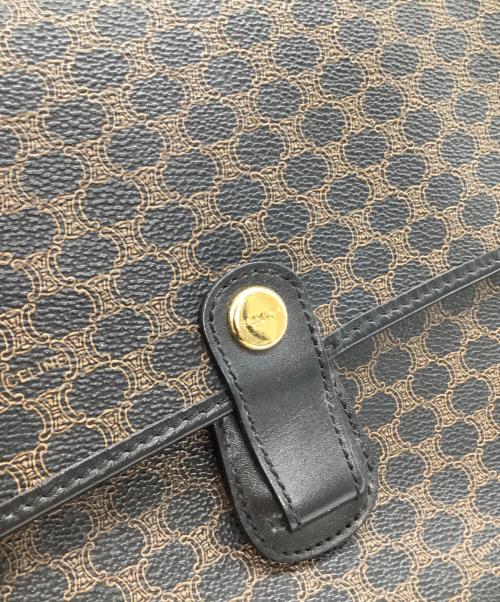 CELINE（セリーヌ）CELINE (セリーヌ) ショルダーバッグ　マカダム ブラック×ブラウンの古着・服飾アイテム