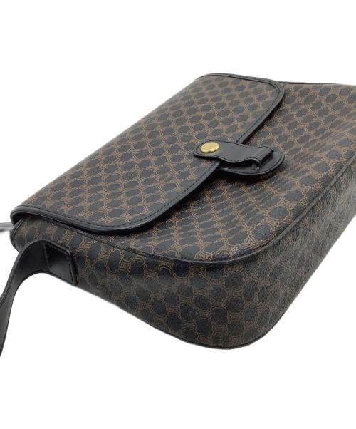 CELINE（セリーヌ）CELINE (セリーヌ) ショルダーバッグ　マカダム ブラック×ブラウンの古着・服飾アイテム