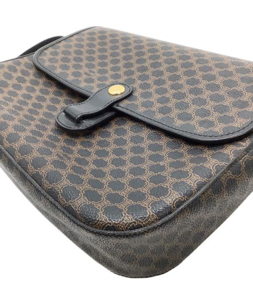 CELINE（セリーヌ）CELINE (セリーヌ) ショルダーバッグ　マカダム ブラック×ブラウンの古着・服飾アイテム