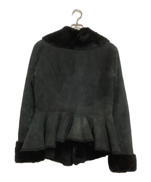 BLUMARINE（ブルマリン）BLUMARINE (ブルマリン) ムートンジャケット ブラック サイズ:42の古着・服飾アイテム