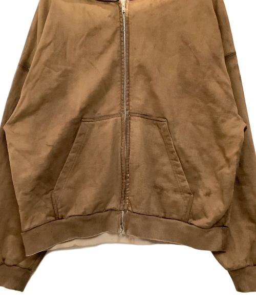 refomed（リフォメッド）refomed (リフォメッド) ジップパーカー　PLASTERER HOODIE ブラウン サイズ:3の古着・服飾アイテム