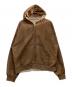 refomed（リフォメッド）の古着「ジップパーカー　PLASTERER HOODIE」｜ブラウン