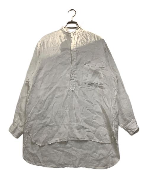 COMOLI（コモリ）COMOLI (コモリ) 長袖シャツ　21SS リネンWクロス プルオーバーシャツ ホワイト サイズ:2の古着・服飾アイテム