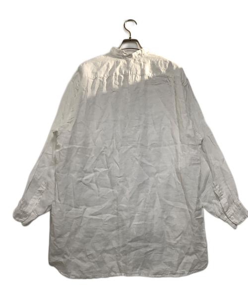 COMOLI（コモリ）COMOLI (コモリ) 長袖シャツ　21SS リネンWクロス プルオーバーシャツ ホワイト サイズ:2の古着・服飾アイテム