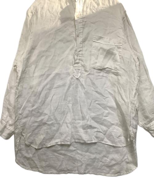 COMOLI（コモリ）COMOLI (コモリ) 長袖シャツ　21SS リネンWクロス プルオーバーシャツ ホワイト サイズ:2の古着・服飾アイテム