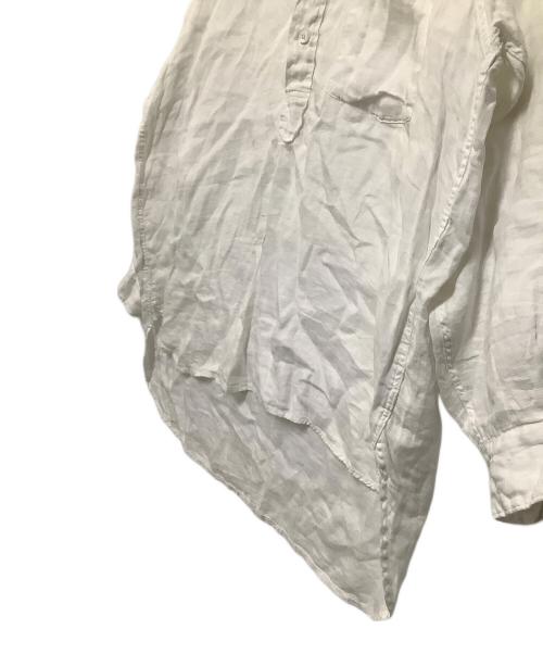 COMOLI（コモリ）COMOLI (コモリ) 長袖シャツ　21SS リネンWクロス プルオーバーシャツ ホワイト サイズ:2の古着・服飾アイテム