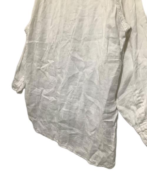 COMOLI（コモリ）COMOLI (コモリ) 長袖シャツ　21SS リネンWクロス プルオーバーシャツ ホワイト サイズ:2の古着・服飾アイテム