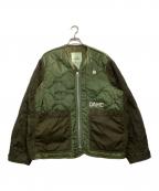OAMCオーエーエムシー）の古着「キルティングジャケット　22AW OVERDYED M-65 LINER」｜カーキ