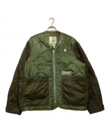 OAMC（オーエーエムシー）の古着「キルティングジャケット　22AW OVERDYED M-65 LINER」｜カーキ