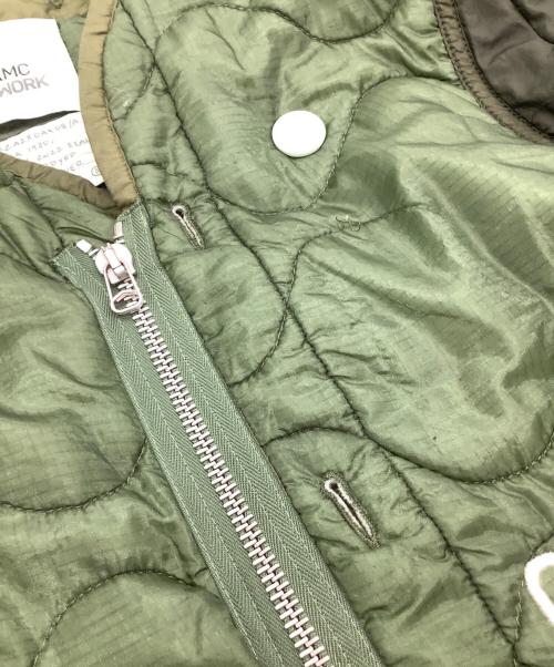 OAMC（オーエーエムシー）OAMC (オーエーエムシー) キルティングジャケット　22AW OVERDYED M-65 LINER カーキ サイズ:Mの古着・服飾アイテム