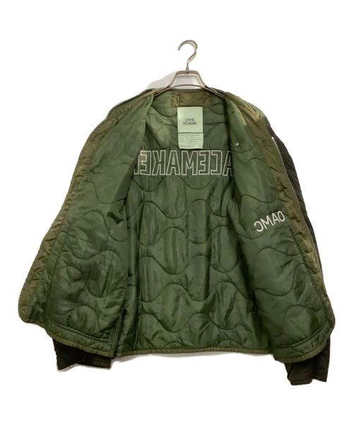 OAMC（オーエーエムシー）OAMC (オーエーエムシー) キルティングジャケット　22AW OVERDYED M-65 LINER カーキ サイズ:Mの古着・服飾アイテム
