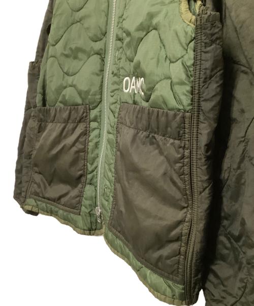 OAMC（オーエーエムシー）OAMC (オーエーエムシー) キルティングジャケット　22AW OVERDYED M-65 LINER カーキ サイズ:Mの古着・服飾アイテム