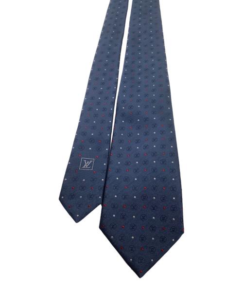 LOUIS VUITTON（ルイ ヴィトン）LOUIS VUITTON (ルイ ヴィトン) ネクタイ ドット柄 ネイビー サイズ:表記なしの古着・服飾アイテム