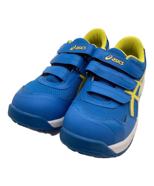 asics（アシックス）asics (アシックス) 安全靴 ブルー×イエロー サイズ:25.5の古着・服飾アイテム