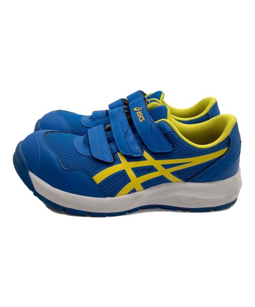 asics（アシックス）asics (アシックス) 安全靴 ブルー×イエロー サイズ:25.5の古着・服飾アイテム
