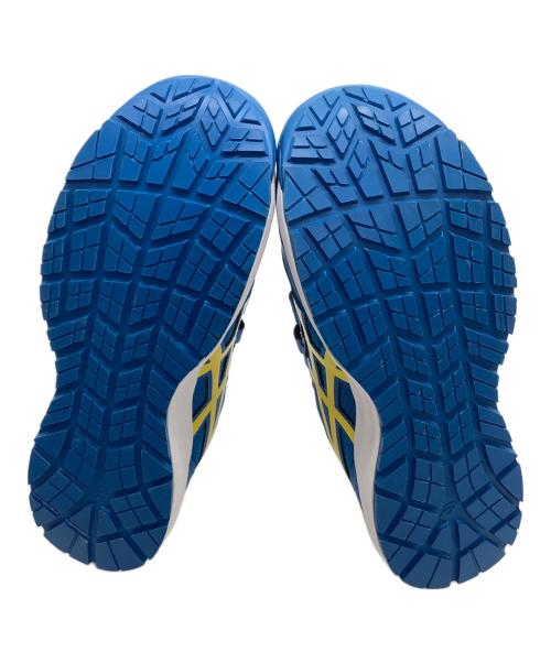 asics（アシックス）asics (アシックス) 安全靴 ブルー×イエロー サイズ:25.5の古着・服飾アイテム