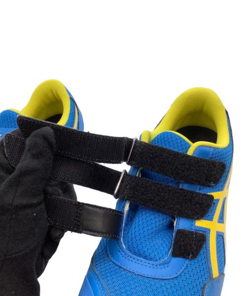 asics（アシックス）asics (アシックス) 安全靴 ブルー×イエロー サイズ:25.5の古着・服飾アイテム