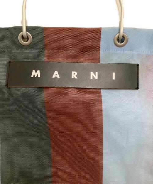 MARNI（マルニ）MARNI (マルニ) フラワーカフェストライプトートバッグ マルチカラーの古着・服飾アイテム