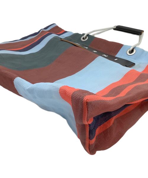 MARNI（マルニ）MARNI (マルニ) フラワーカフェストライプトートバッグ マルチカラーの古着・服飾アイテム