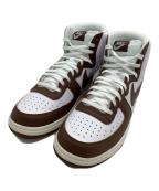 NIKEナイキ）の古着「ハイカットスニーカー Terminator High」｜ホワイト×ブラウン