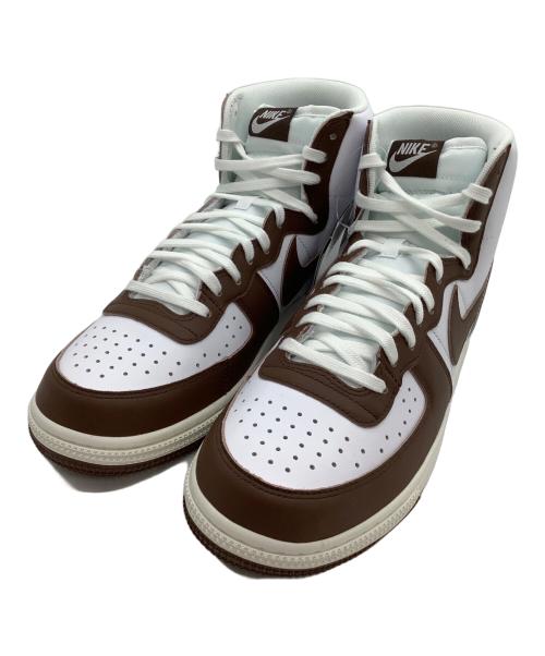 NIKE（ナイキ）NIKE (ナイキ) ハイカットスニーカー Terminator High ホワイト×ブラウン サイズ:29 未使用品の古着・服飾アイテム