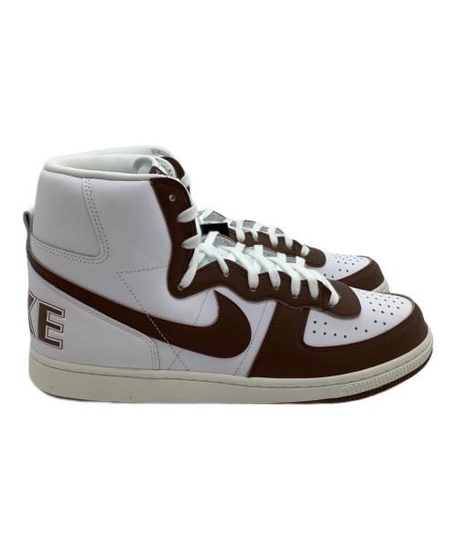 NIKE（ナイキ）NIKE (ナイキ) ハイカットスニーカー Terminator High ホワイト×ブラウン サイズ:29 未使用品の古着・服飾アイテム