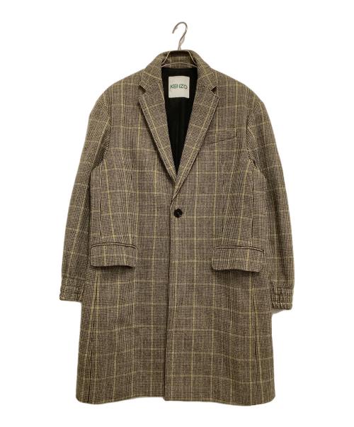 KENZO（ケンゾー）KENZO (ケンゾー) ウールコート ベージュ サイズ:46の古着・服飾アイテム