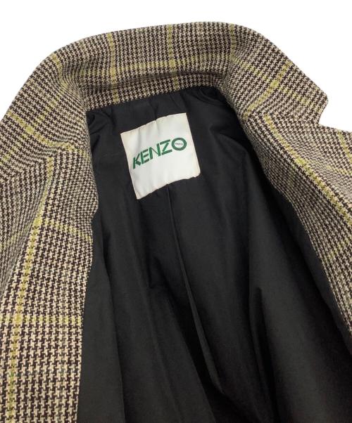KENZO（ケンゾー）KENZO (ケンゾー) ウールコート ベージュ サイズ:46の古着・服飾アイテム