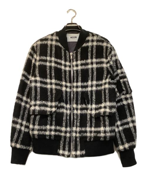 MSGM（エムエスジーエム）MSGM (エムエスジーエム) ジャケット ブラック×ホワイト サイズ:46の古着・服飾アイテム