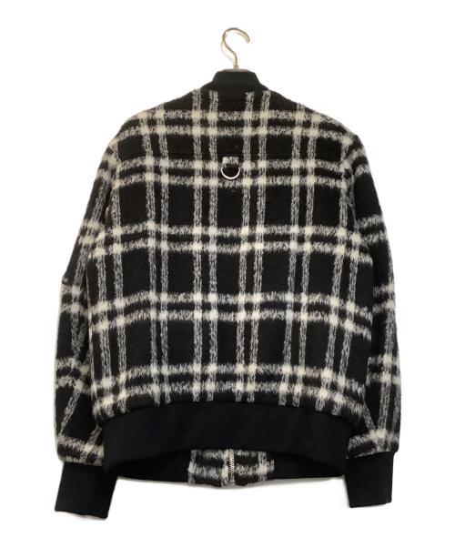 MSGM（エムエスジーエム）MSGM (エムエスジーエム) ジャケット ブラック×ホワイト サイズ:46の古着・服飾アイテム