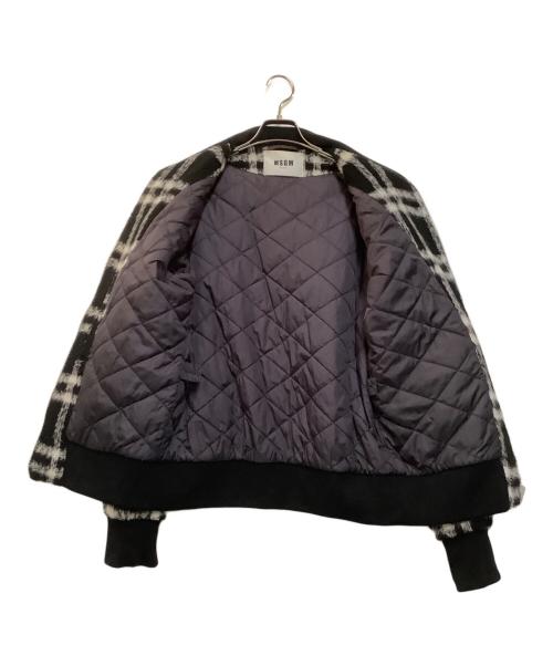 MSGM（エムエスジーエム）MSGM (エムエスジーエム) ジャケット ブラック×ホワイト サイズ:46の古着・服飾アイテム