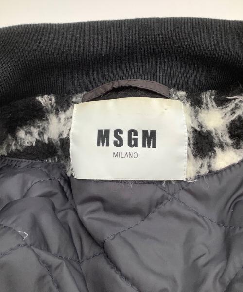 MSGM（エムエスジーエム）MSGM (エムエスジーエム) ジャケット ブラック×ホワイト サイズ:46の古着・服飾アイテム