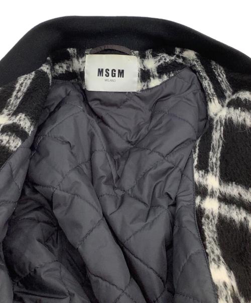 MSGM（エムエスジーエム）MSGM (エムエスジーエム) ジャケット ブラック×ホワイト サイズ:46の古着・服飾アイテム