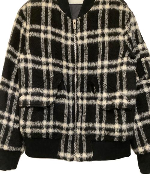 MSGM（エムエスジーエム）MSGM (エムエスジーエム) ジャケット ブラック×ホワイト サイズ:46の古着・服飾アイテム